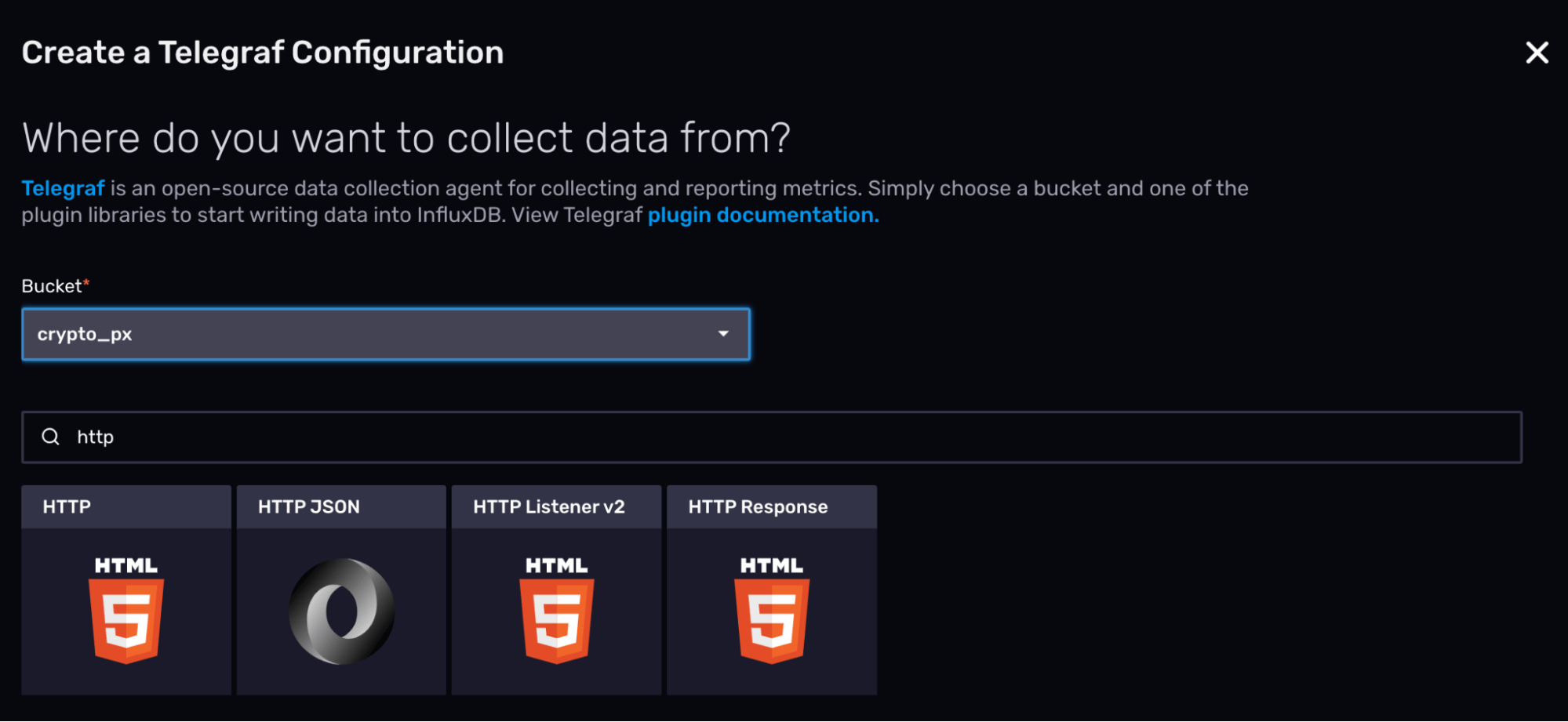 Create Telegraf configuration