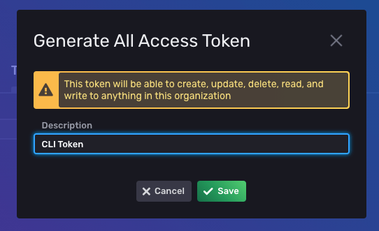 Generate All Access Token