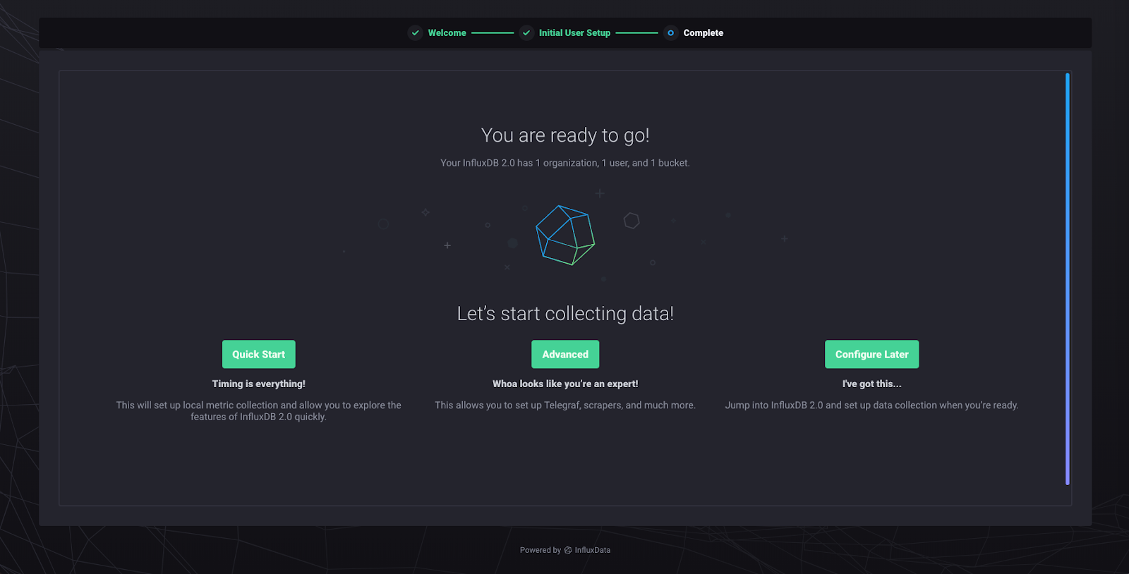 InfluxDB 2.0 - collecting data