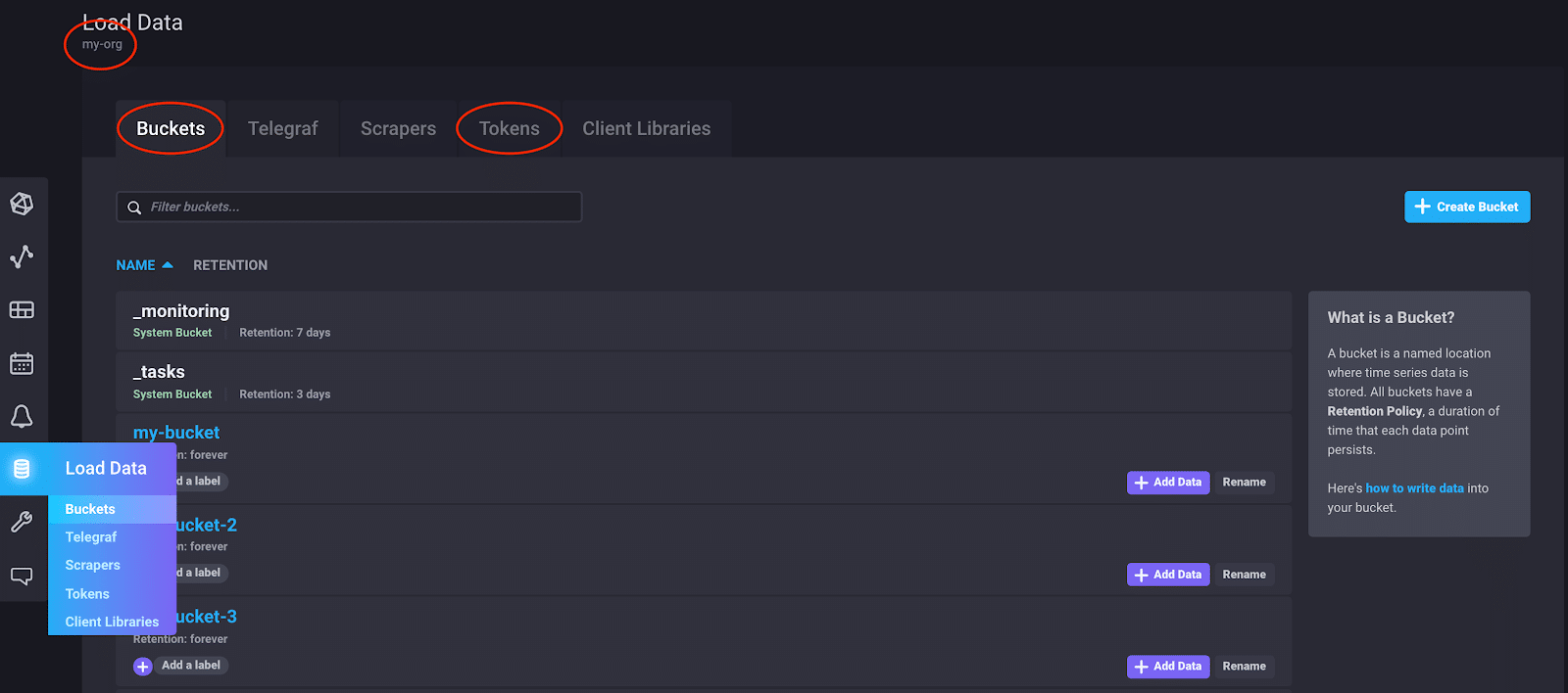 InfluxData UI example