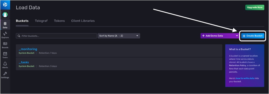 influxdb v2 load data