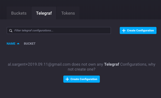 loading data with Telegraf