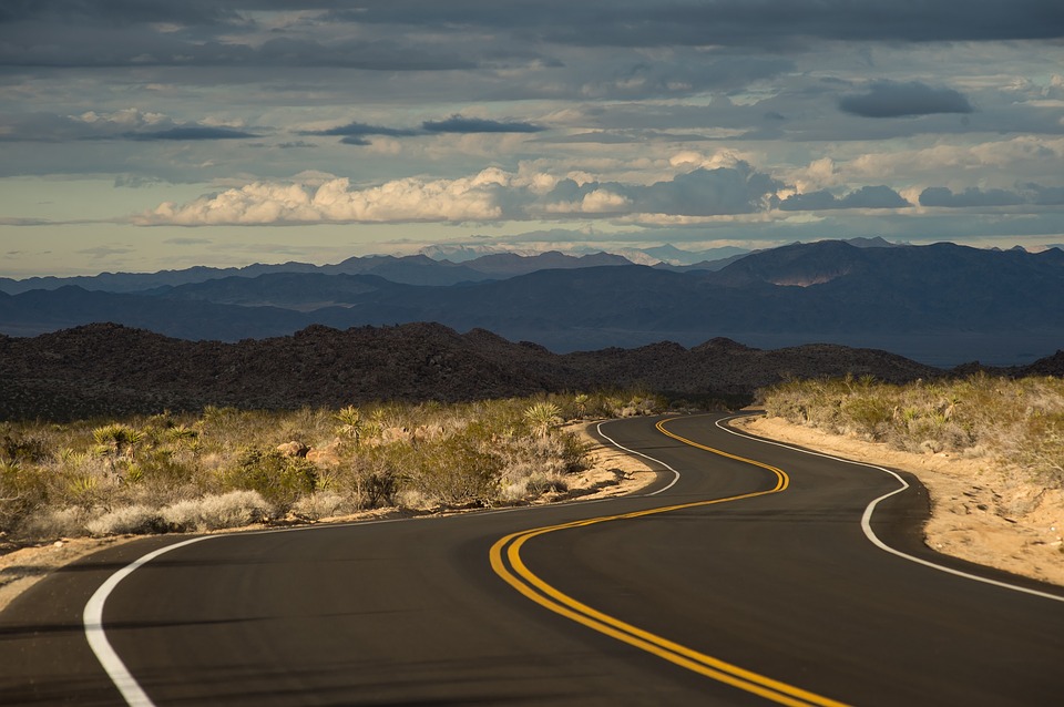 image of long windy road